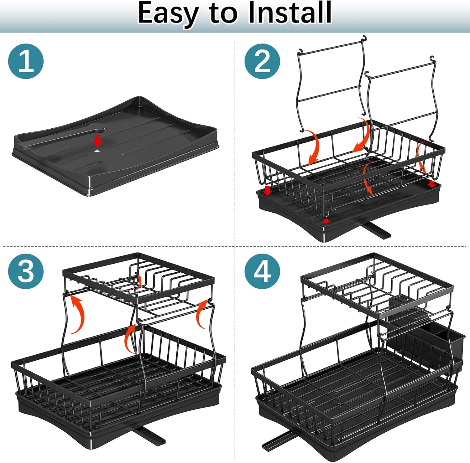 Thumbnail 2 de StowBin 2 Tier Dish Drainer Rack