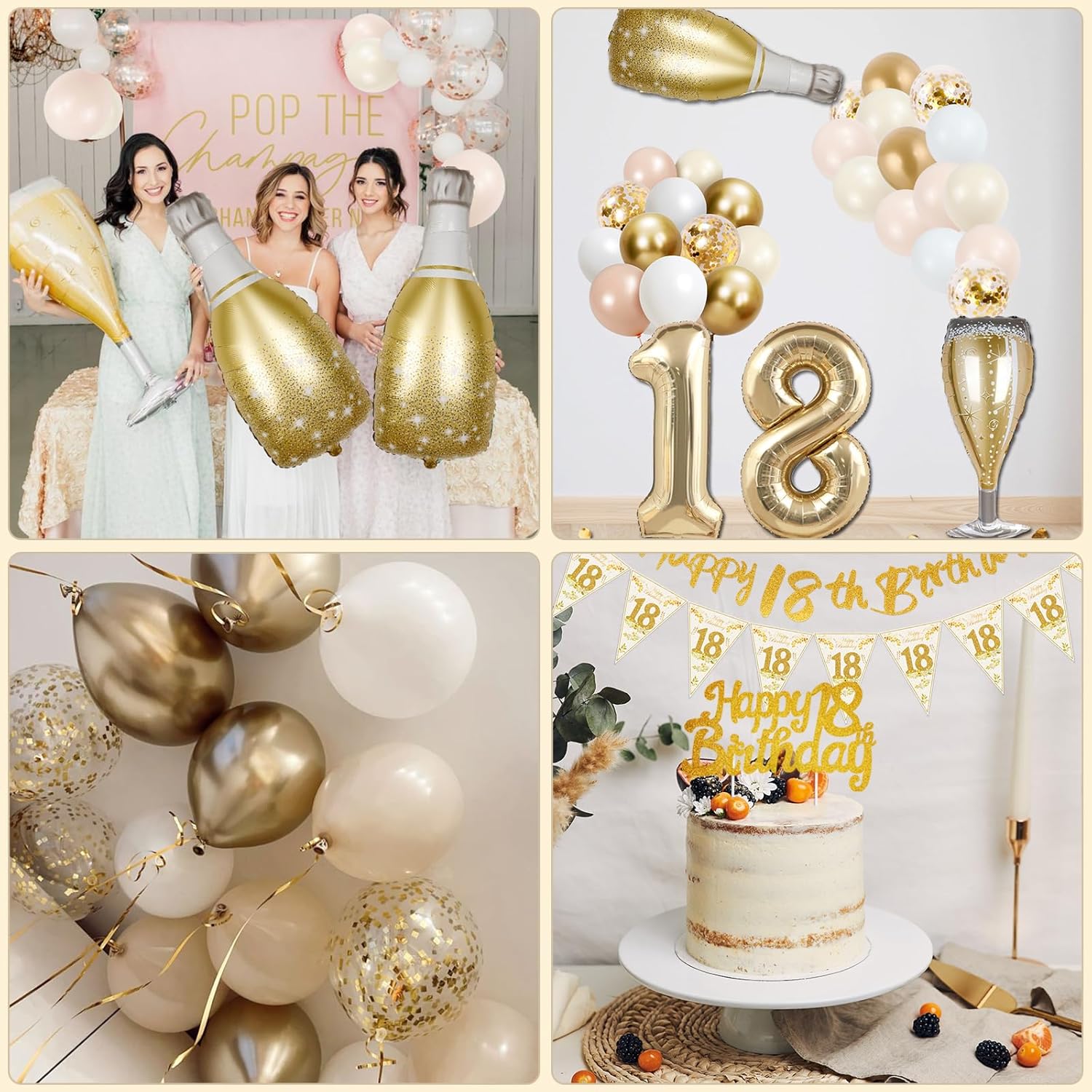Thumbnail 6 de 18th Birthday Decorations Kit