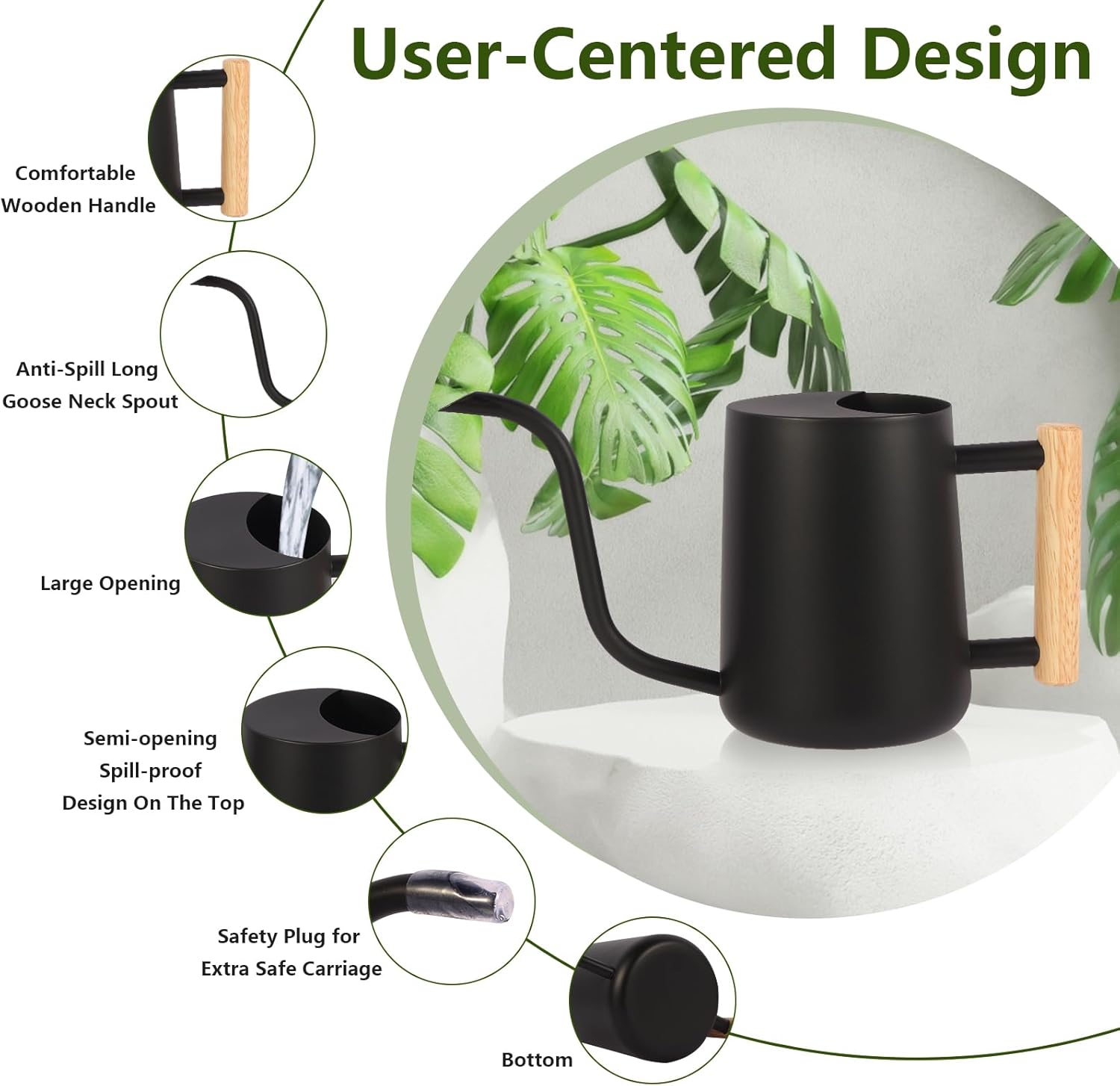 Thumbnail 2 de Indoor Watering Can 35oz Stainless Steel