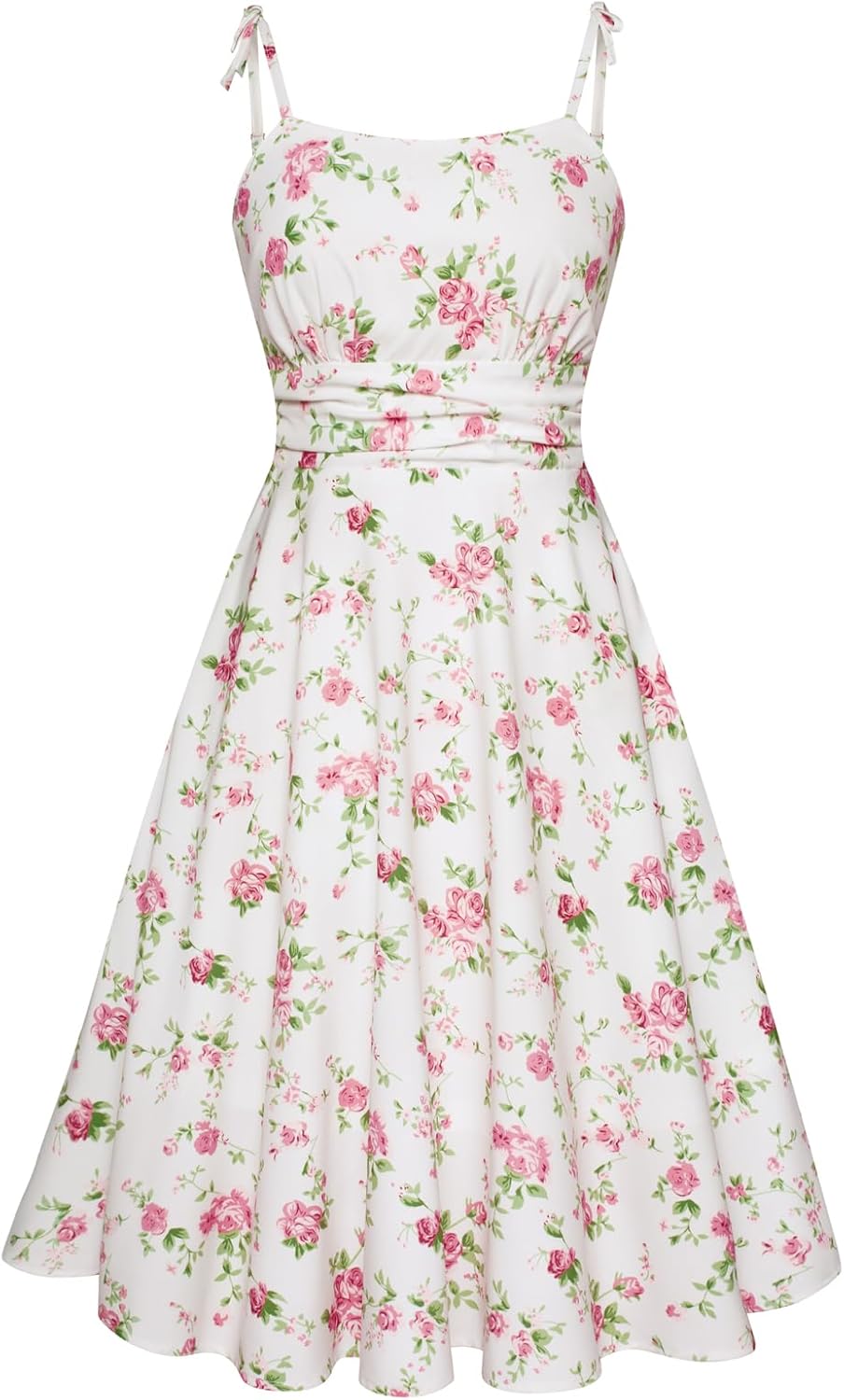 Thumbnail 6 de Belle Poque Robes d'été 2025 pour femmes : robe midi à bretelles spaghetti avec poches