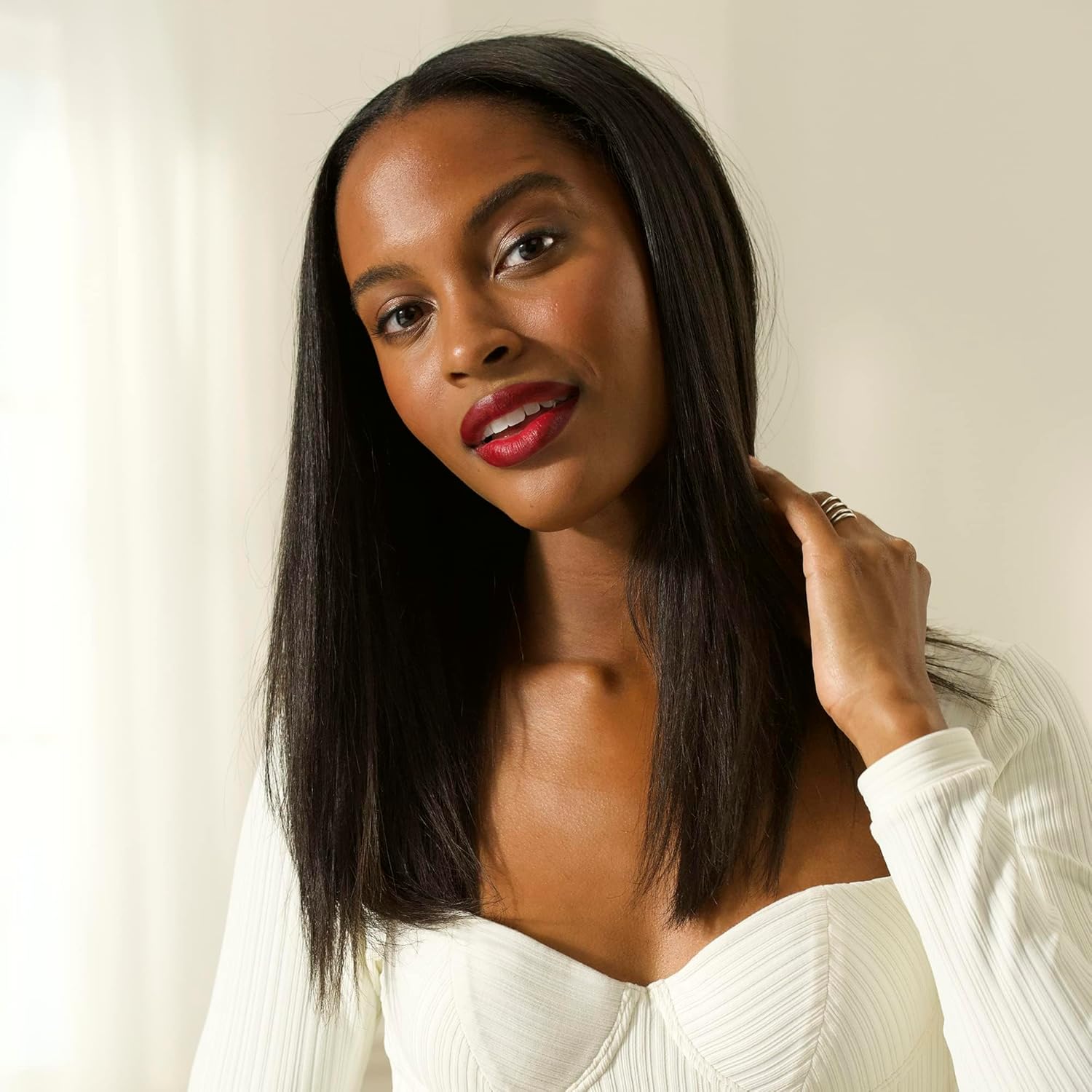 Detalle de Revlon SmoothStay 25 mm Glätteisen mit Kokosnussöl-Infusion – RVST2211P