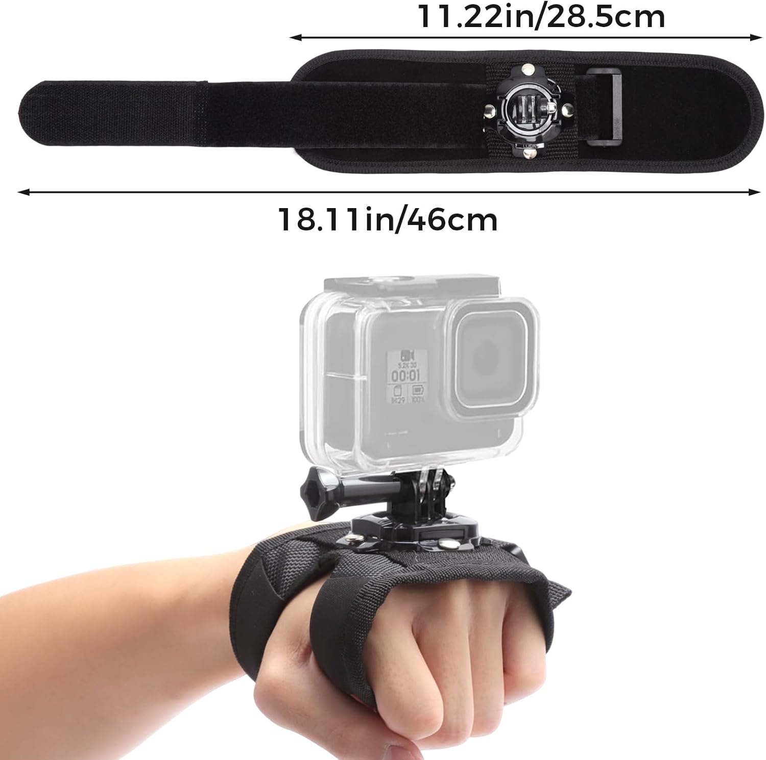 Thumbnail 3 de Leichte Halterungen für Actionkameras: Handgelenk- & Armband-Set (für Sport & Reisen)