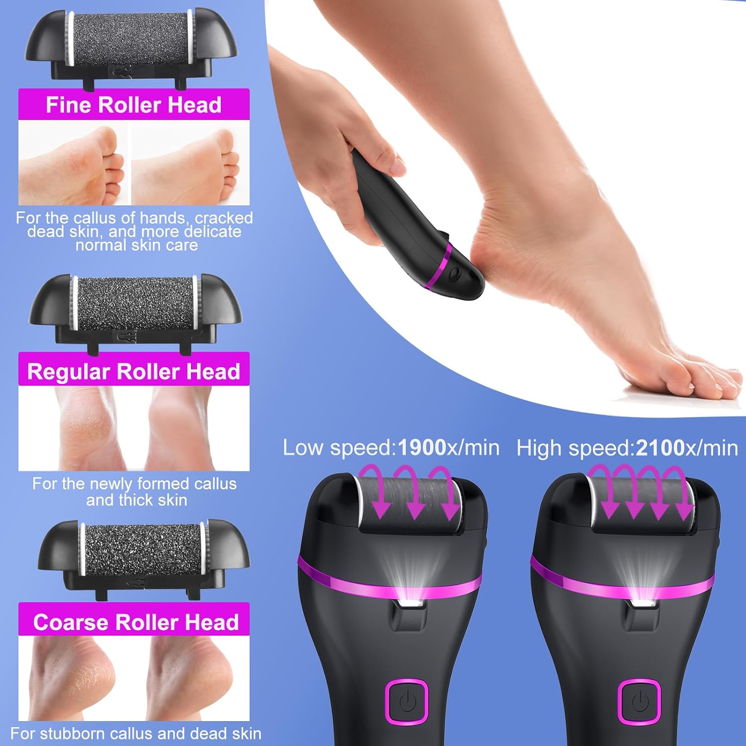 Thumbnail 3 de Wolady Râpe Pieds Électrique 1200 mAh 💅