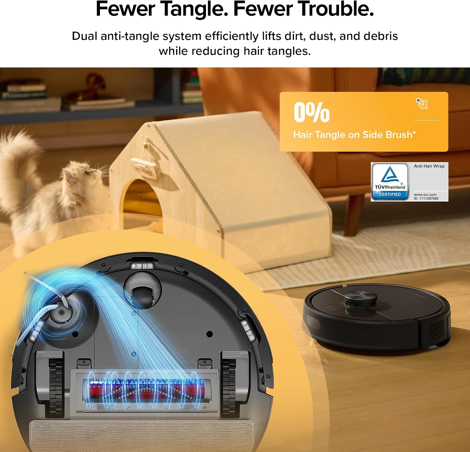 Detalle de roborock Q7 M5+ Robot Vacuum and Mop, 10,000Pa Suction, Self-Empty Dock