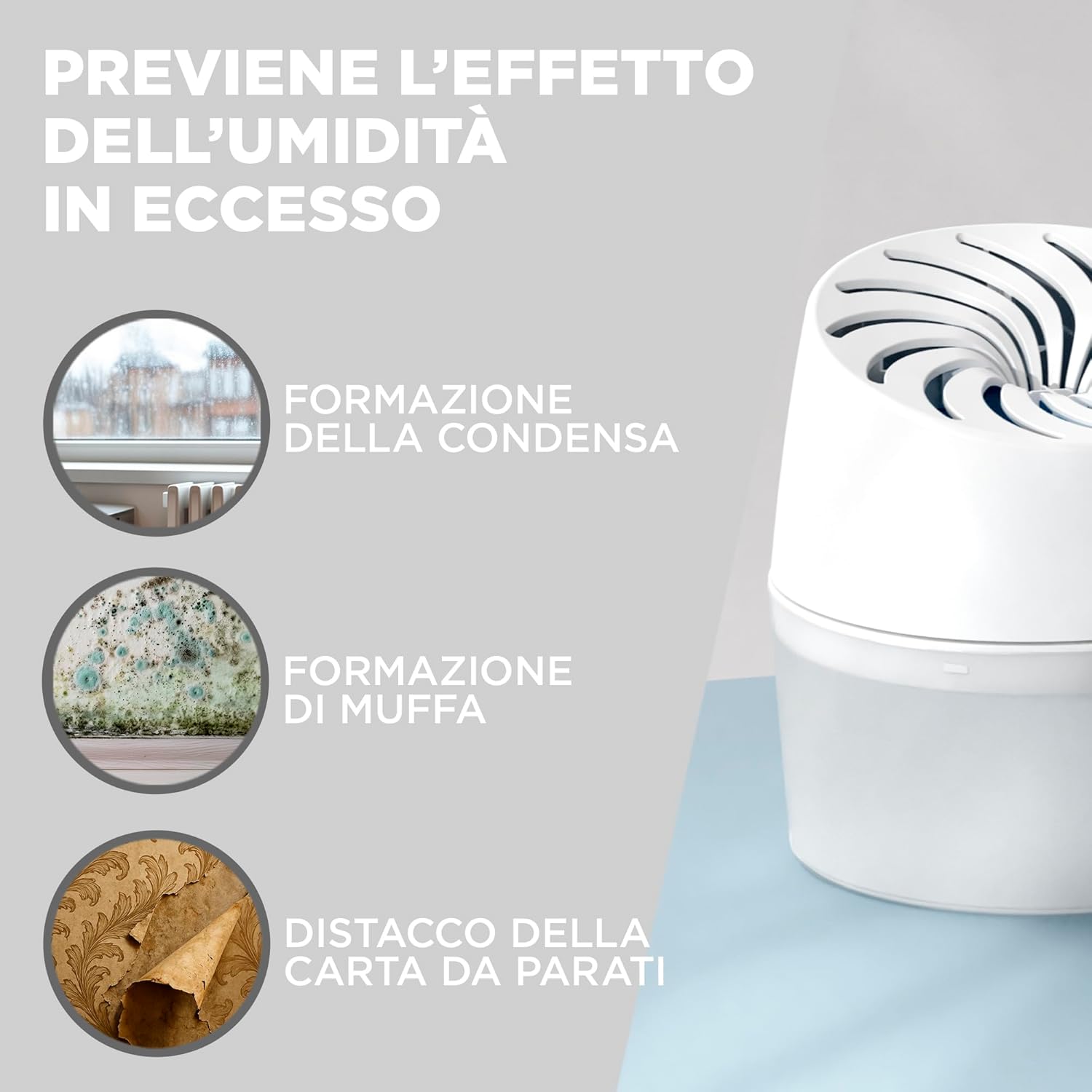 Thumbnail 4 de Ariasana Aero 360° Bagno Kit Assorbiumidità: deumidificatore non elettrico compatto per ambienti fino a 55 m³