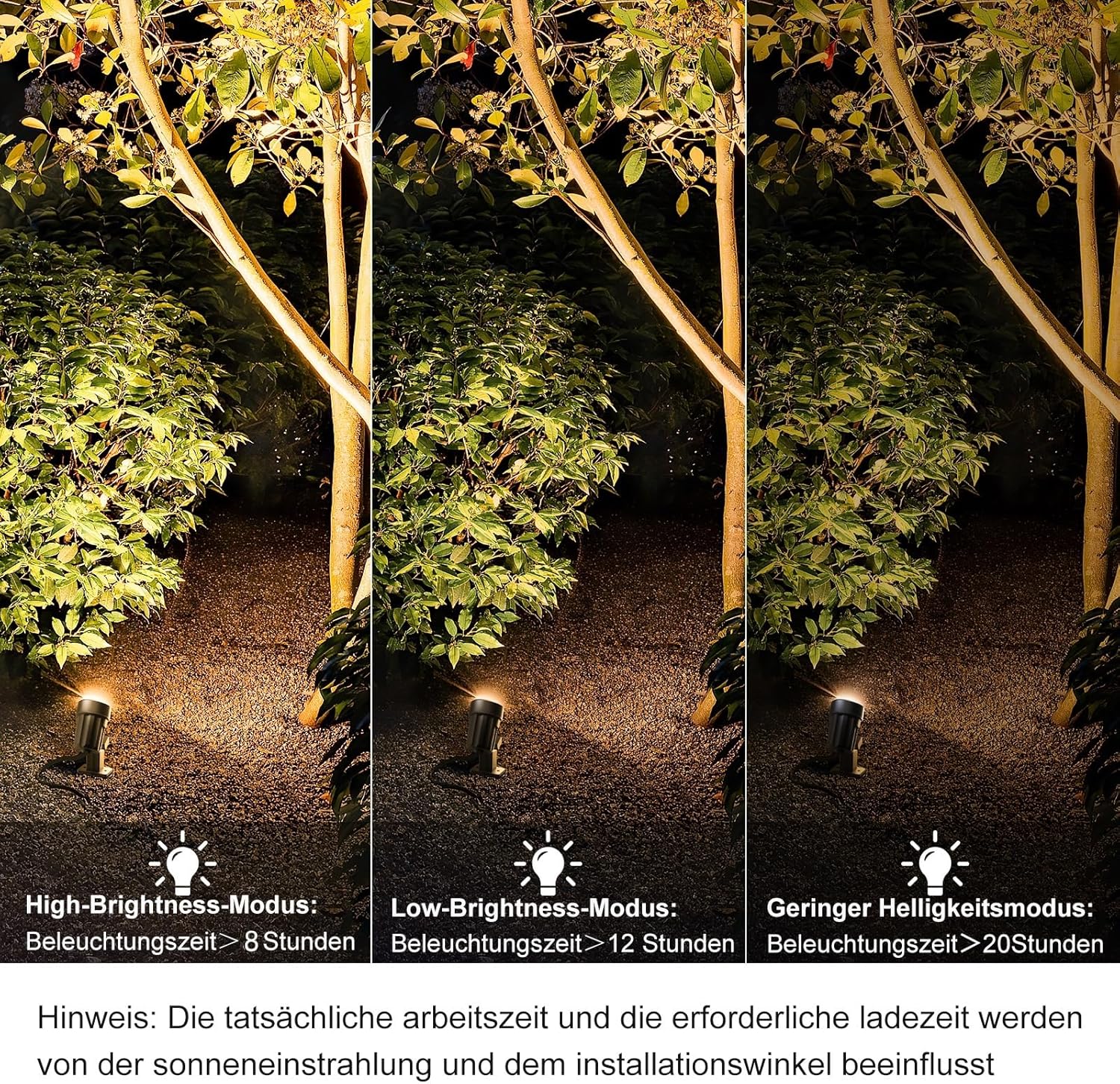 Thumbnail 2 de MEIKEE Solar Strahler 2er-Set 2700K Warmweiß mit Erdspieß, IP66