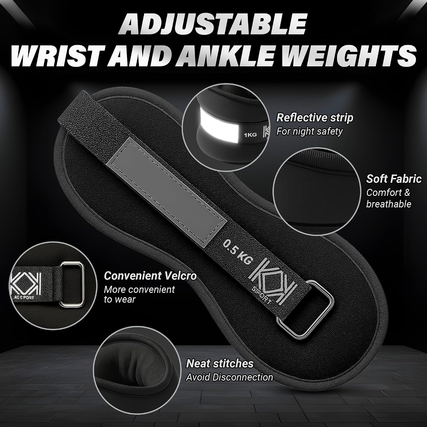 Detalle 2 de KK Neoprene Ankle Straps Pair 2kg