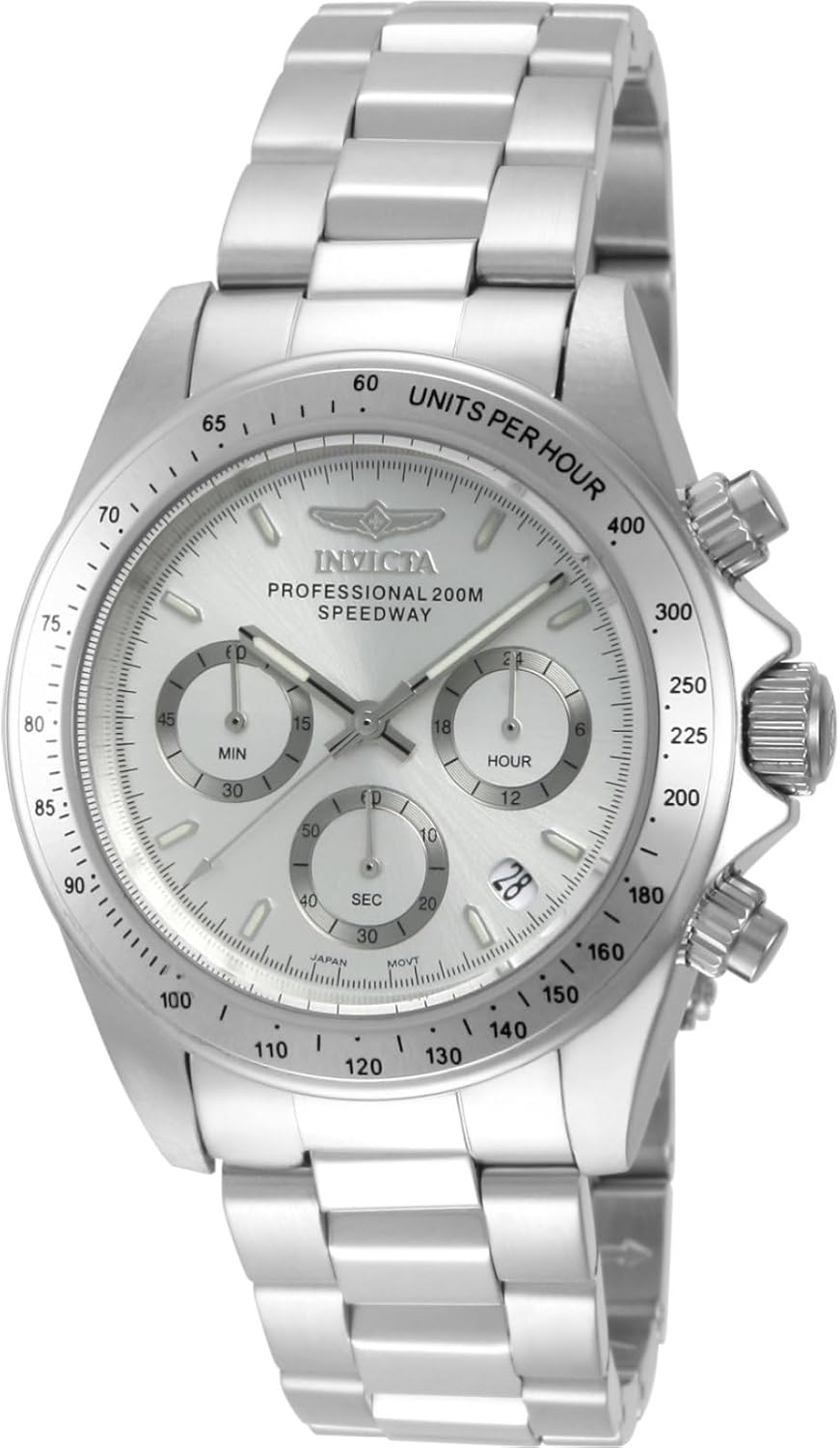 Detalle de Invicta Speedway 17027: orologio da uomo in acciaio inox da 39 mm con movimento al quarzo