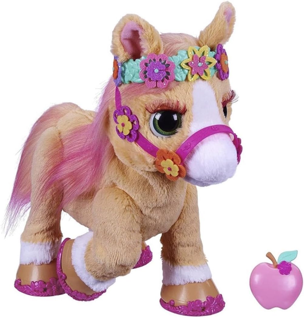 Detalle de FurReal Cinnamon, Mój stylowy kucyk – interaktywny pluszak 35 cm, ponad 80 reakcji