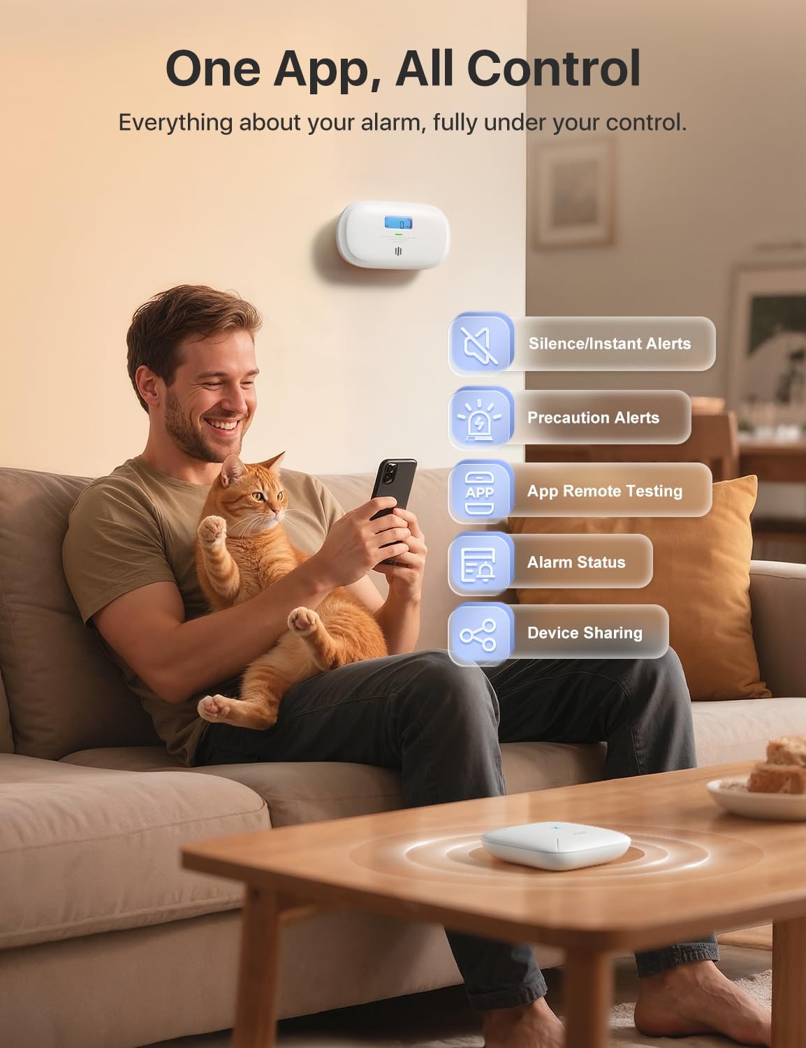 Thumbnail 2 de X-Sense XC0C-MR11 Carbon Monoxide Detector with SBS50 Base Station (app-enabled, digital display)