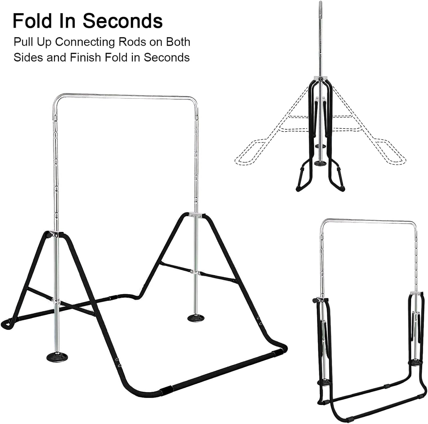 Thumbnail 5 de FBSPORT Gymnastics Bars with TPE Mat: Adjustable, Foldable Junior Training Kip Bar for Home Use