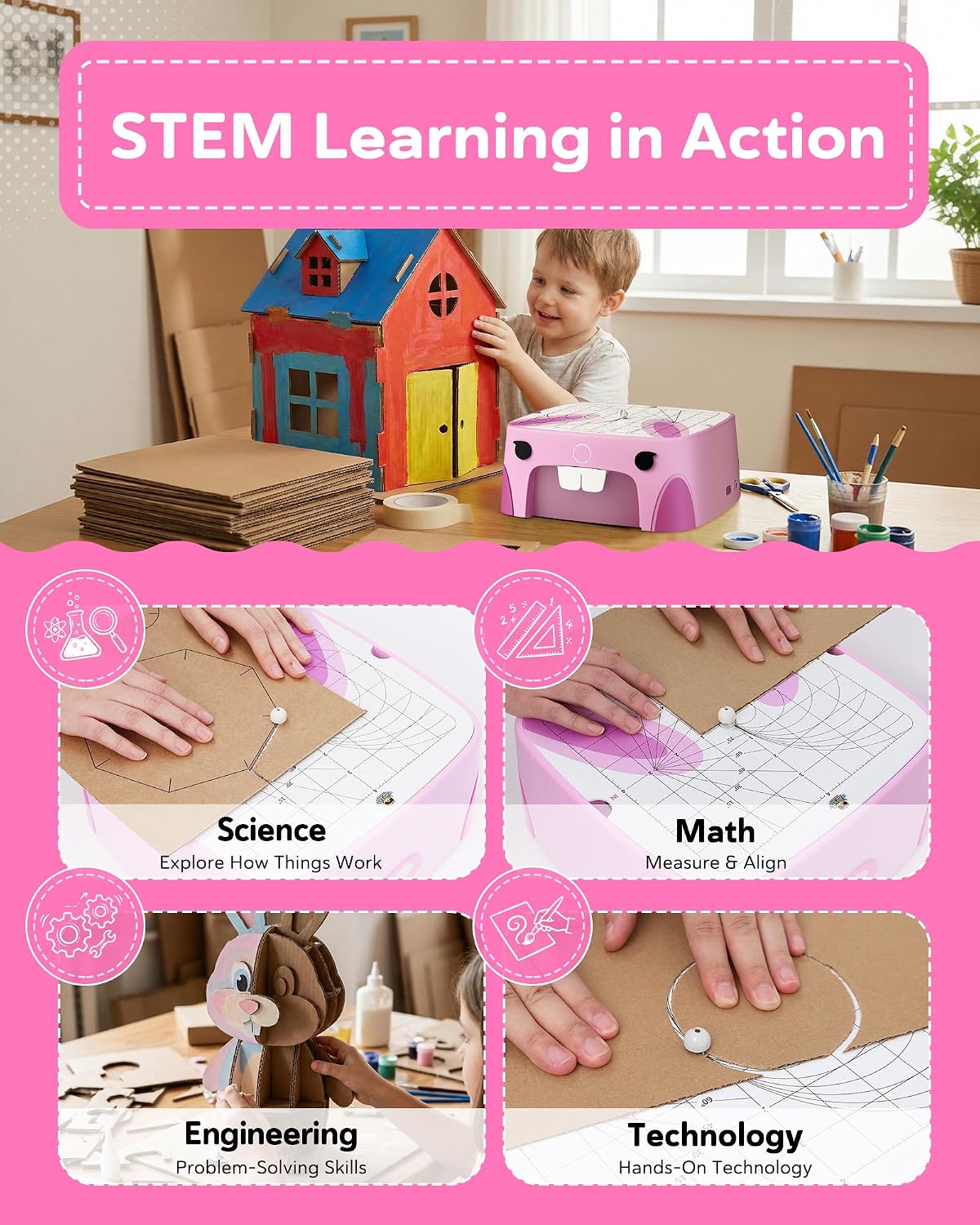 Thumbnail 3 de BEAVERBOT C2 Kids' Cardboard Cutter, 2-Speed Bladeless Craft Tool