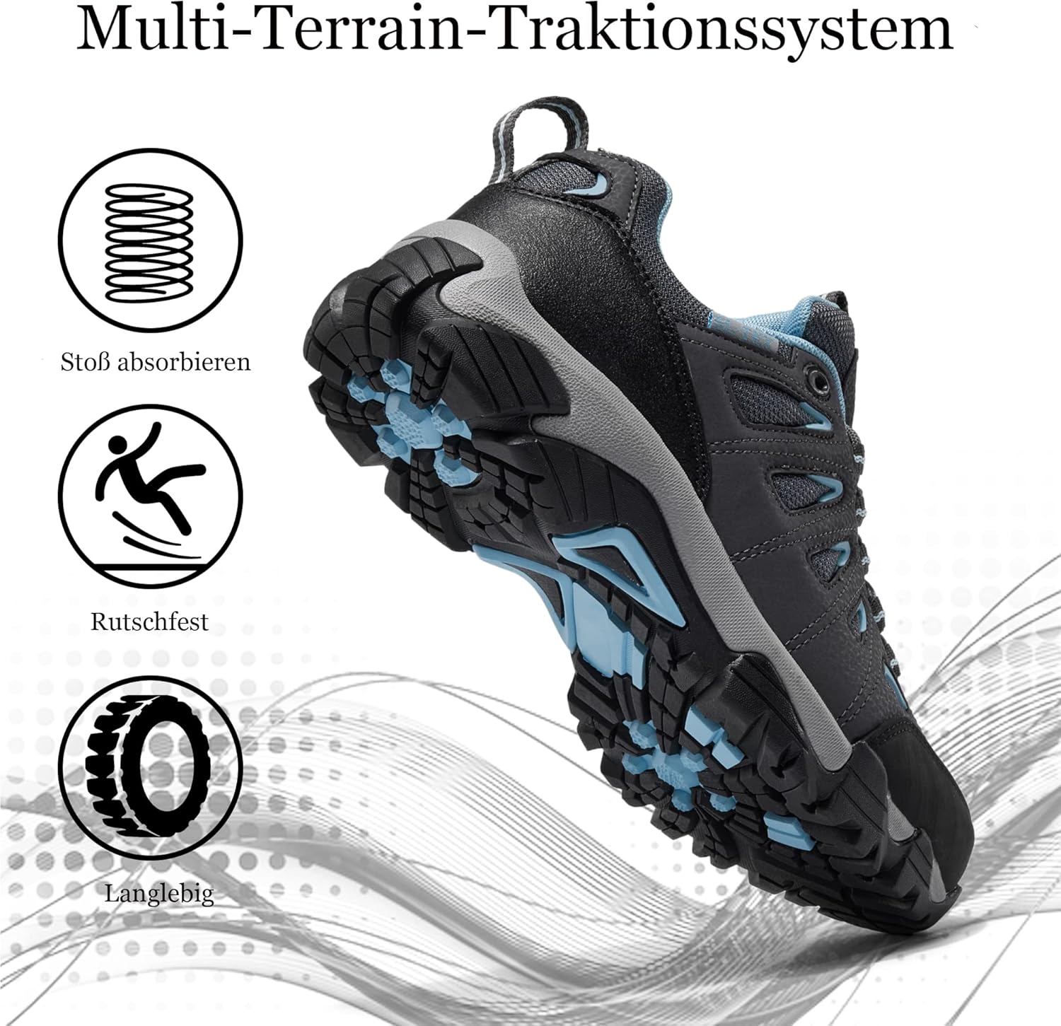 Thumbnail 2 de SHULOOK Wanderschuhe Damen wasserdicht & leicht – Outdoor-Trekkingschuhe fürs Gelände