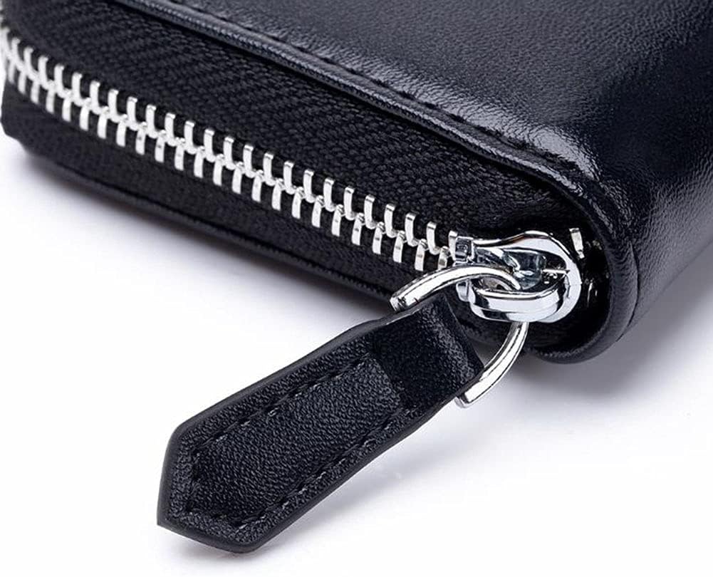 Detalle de AprinCtempsD RFID Blocking Women’s Small Wallet – Pink, Genuine Leather with Coin Pocket