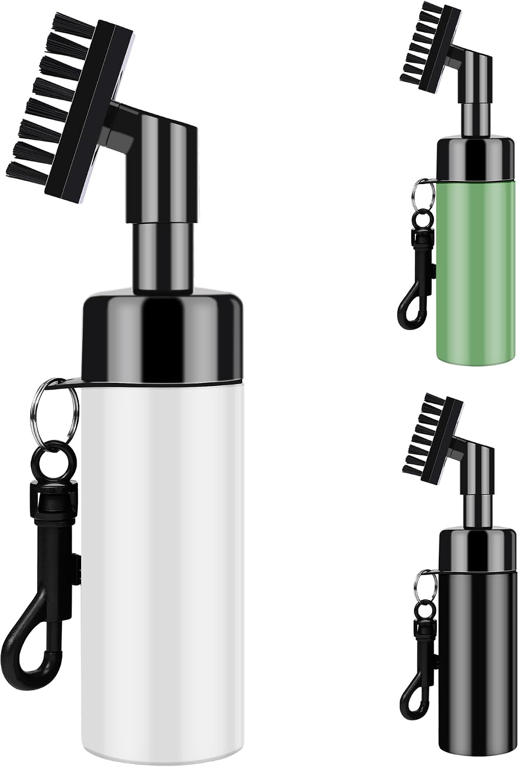 FUZVOL Golf Club Brush Groove Cleaner with Built-in Water Spray & Hook (200ml)