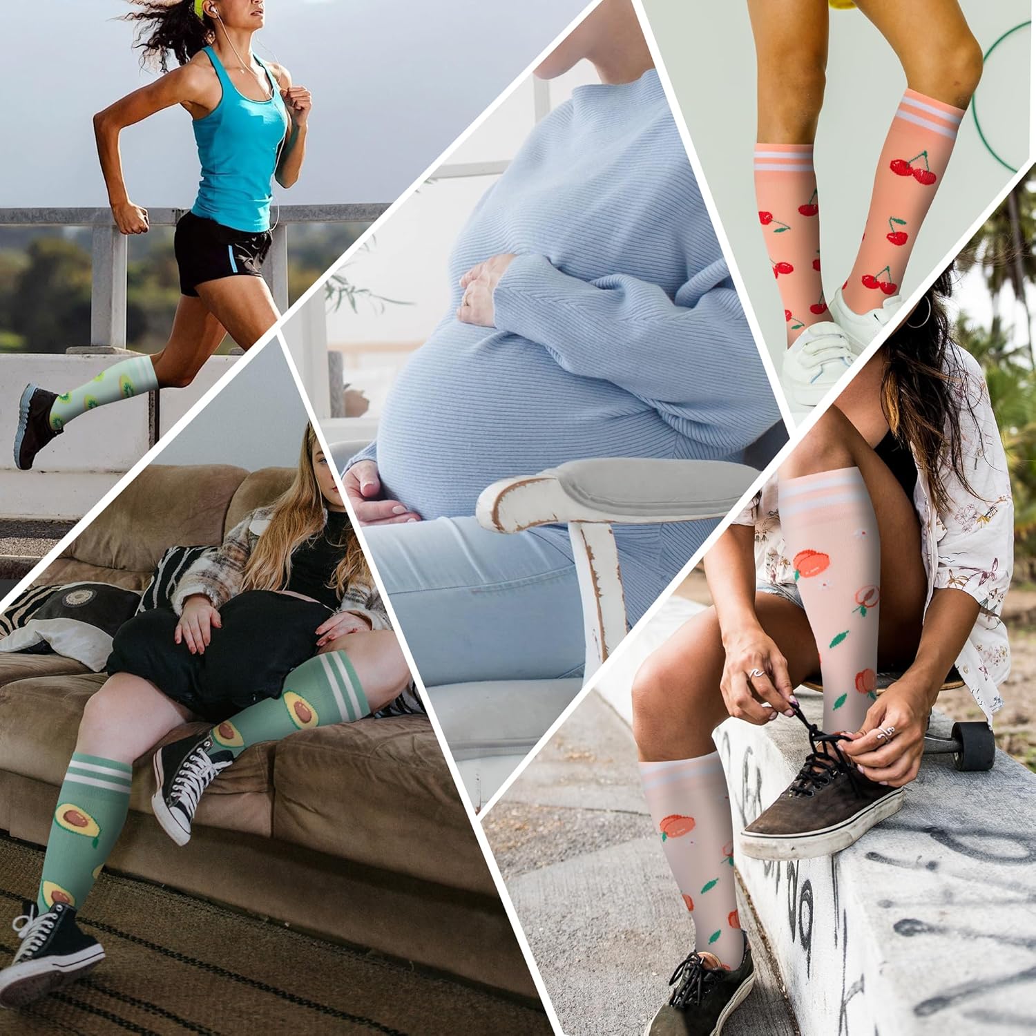 Thumbnail 5 de fenglaoda Compression Socks 6 Pairs