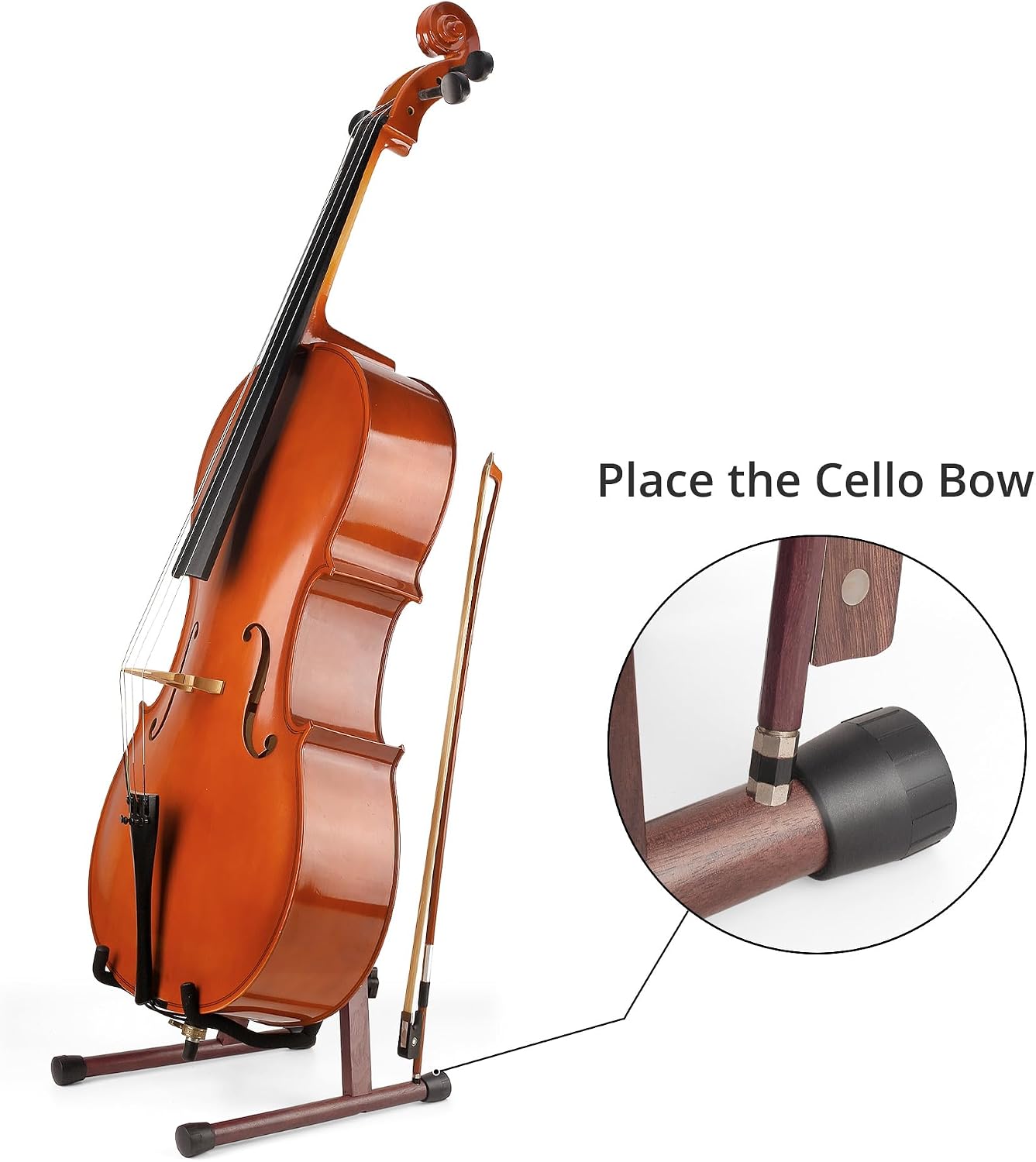Detalle 1 de DIDA Wooden Guitar Stand, Cello