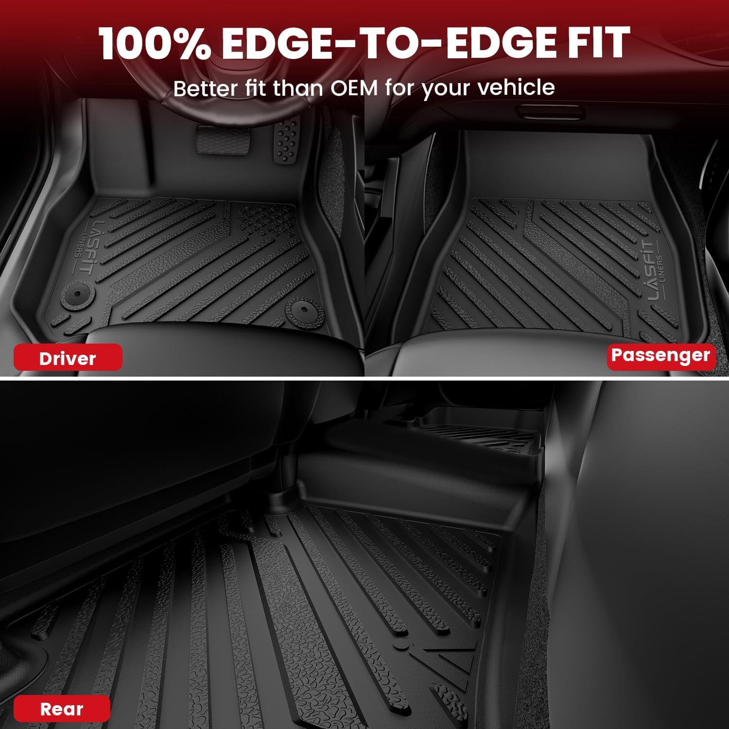 Detalle 2 de LASFIT All-Weather Floor Mats, Honda Civic