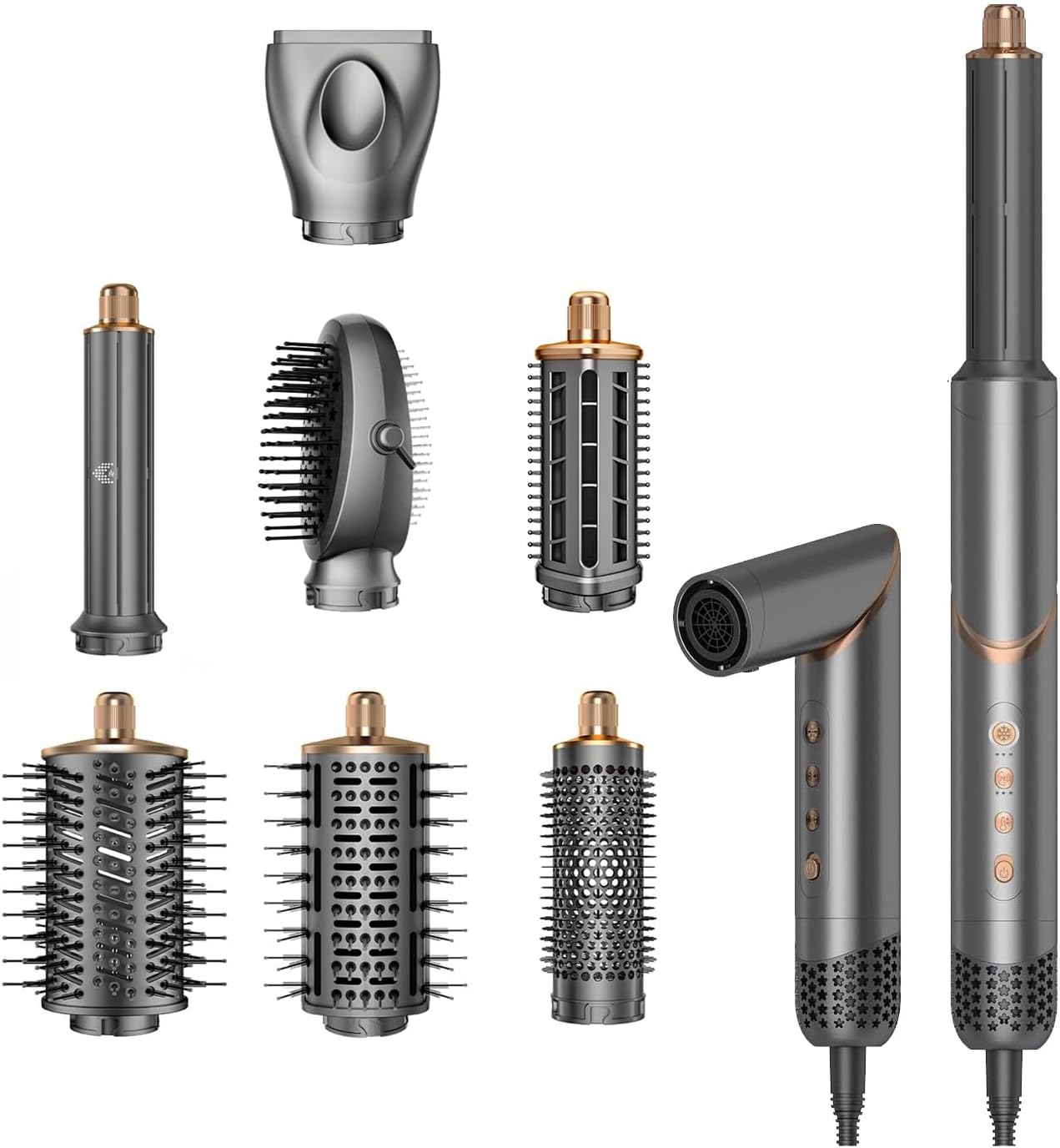 Detalle de 8 in 1 Hair Dryer Brush Set Air Styler