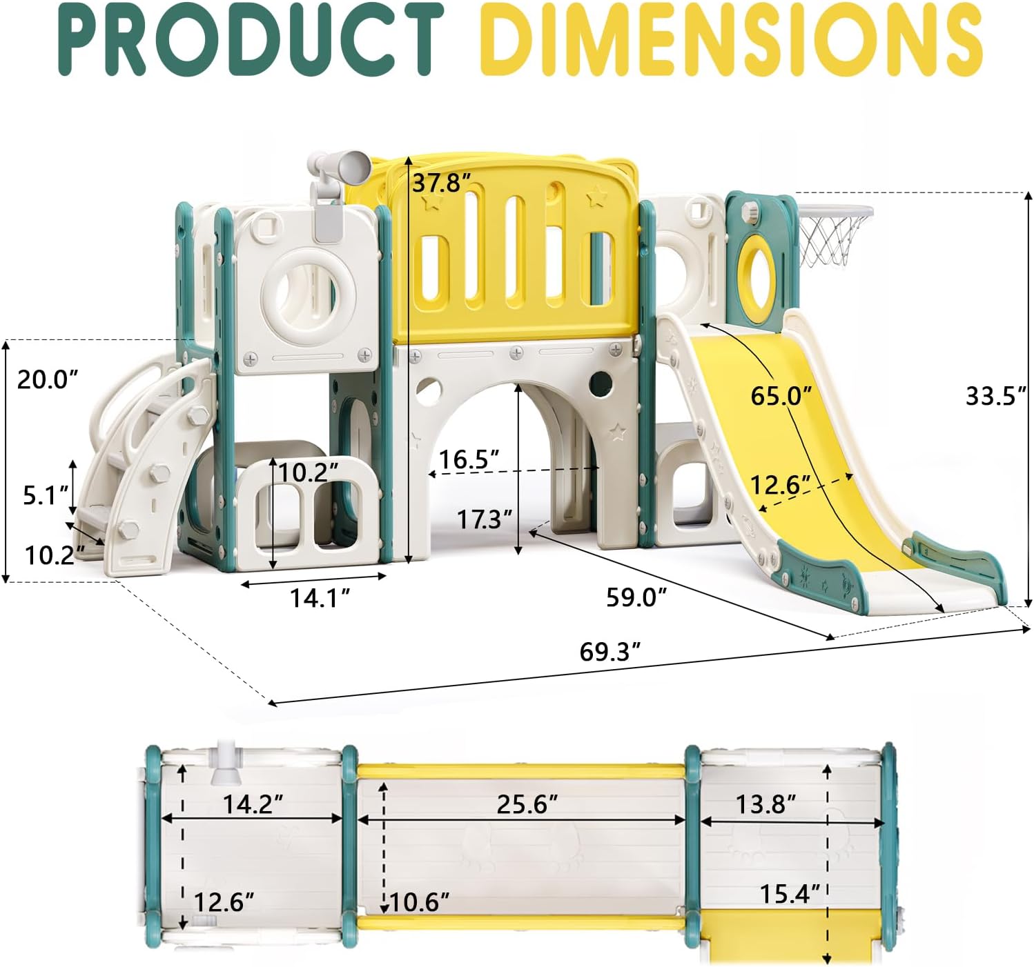 Thumbnail 5 de 8 in 1 Toddler Slide Set 61x87x41.7" 🛝