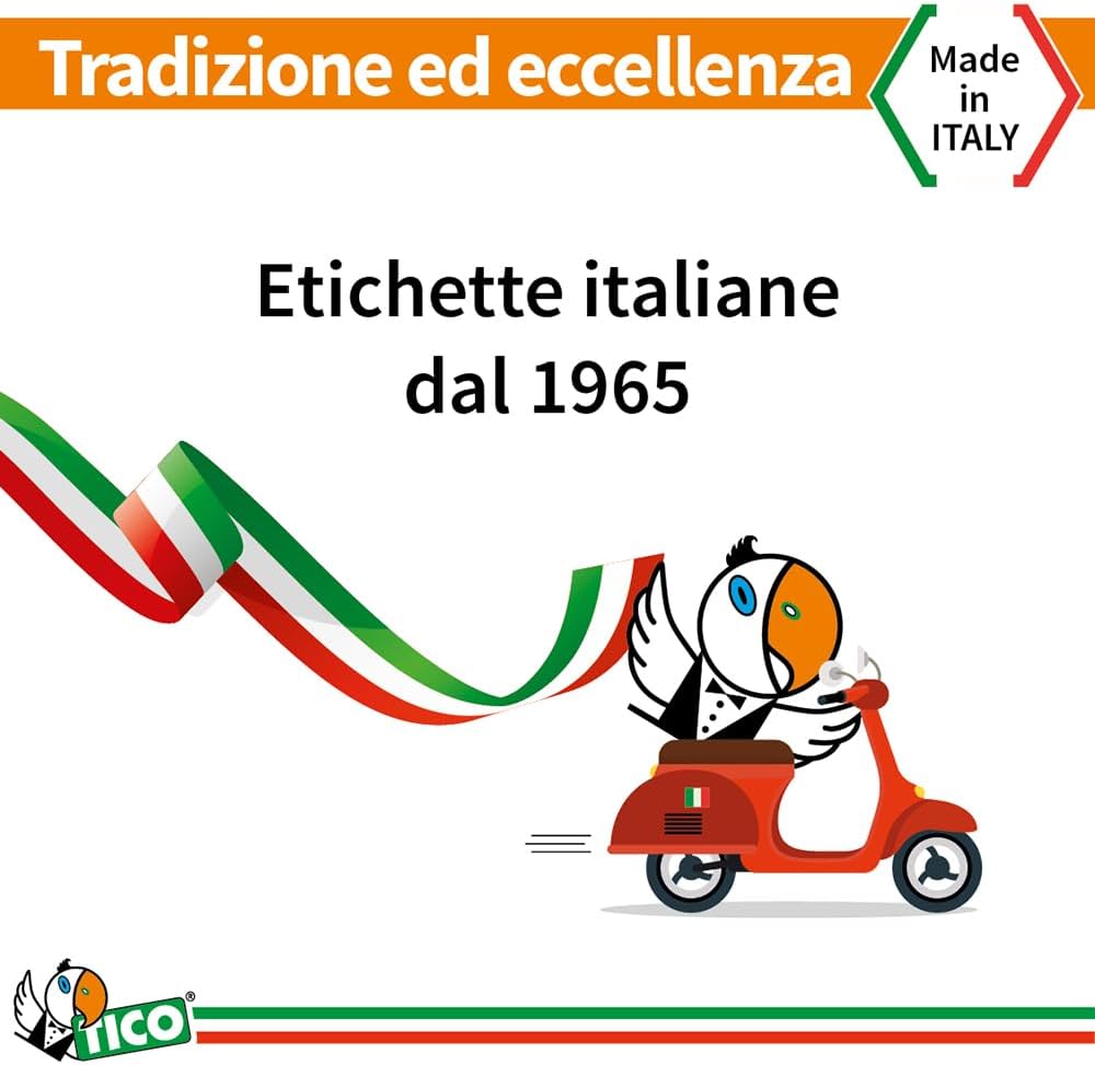 Thumbnail 3 de TICO LP4W-7037 etichette adesive bianche multiuso 70x37 mm, 100 fogli A4