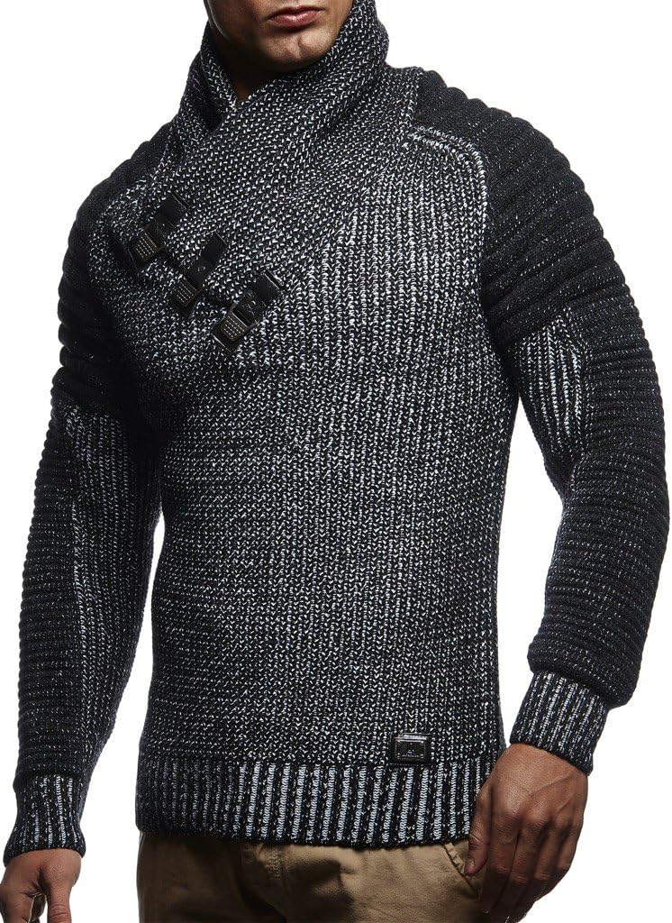 Thumbnail 1 de Leif Nelson Pull en Tricot Hoodie Longsleeve LN5225 pour Hommes