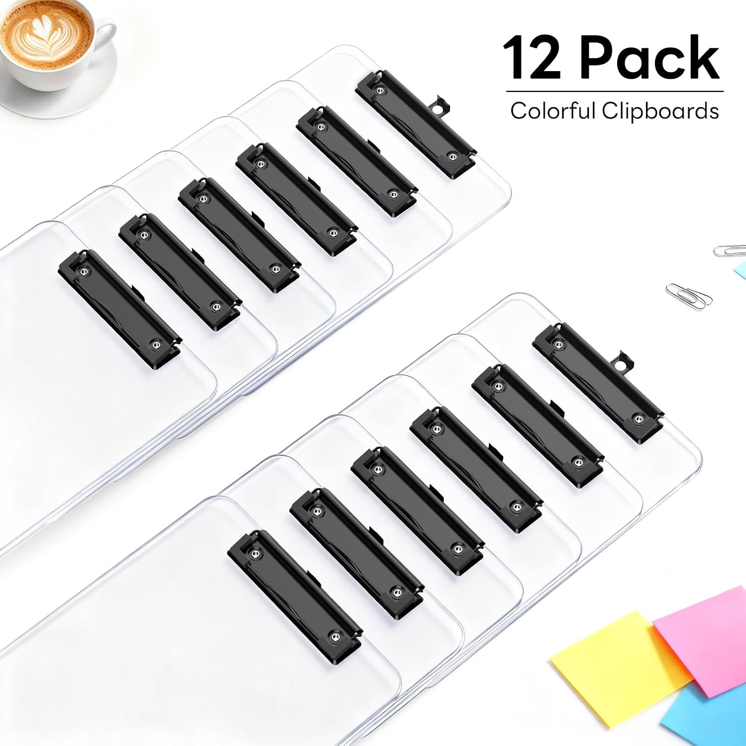 Thumbnail 2 de Zoenley Plastic Clipboard Set, A4