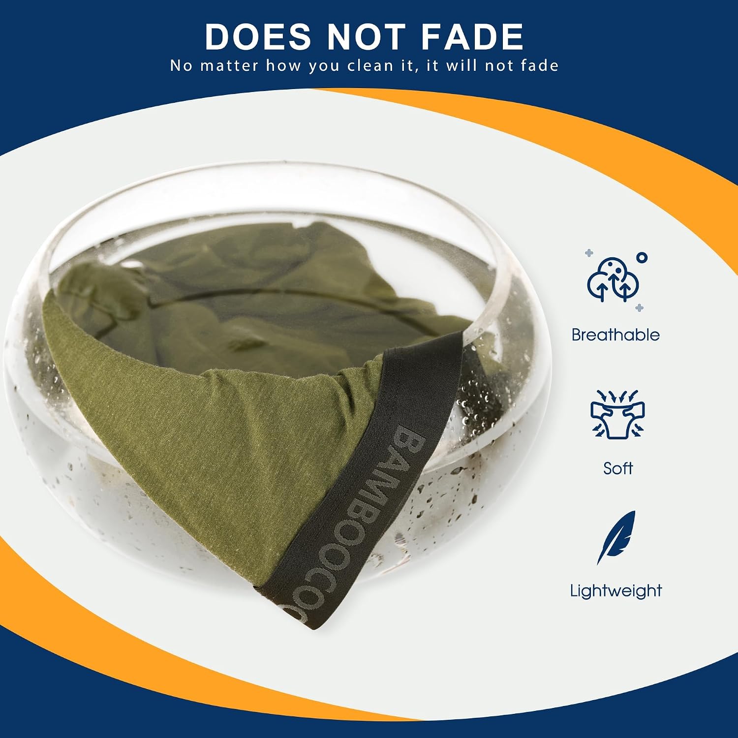 Detalle de BAMBOO COOL Men's Boxer Briefs with Fly, Moisture-Wicking and Lightweight