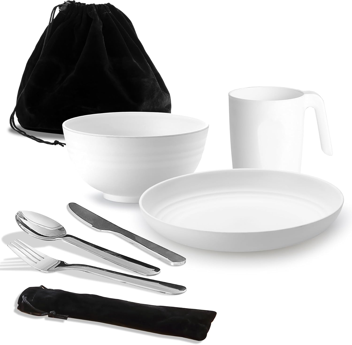 ReaNea Kit mensa da campeggio con posate e tazza 🍽
