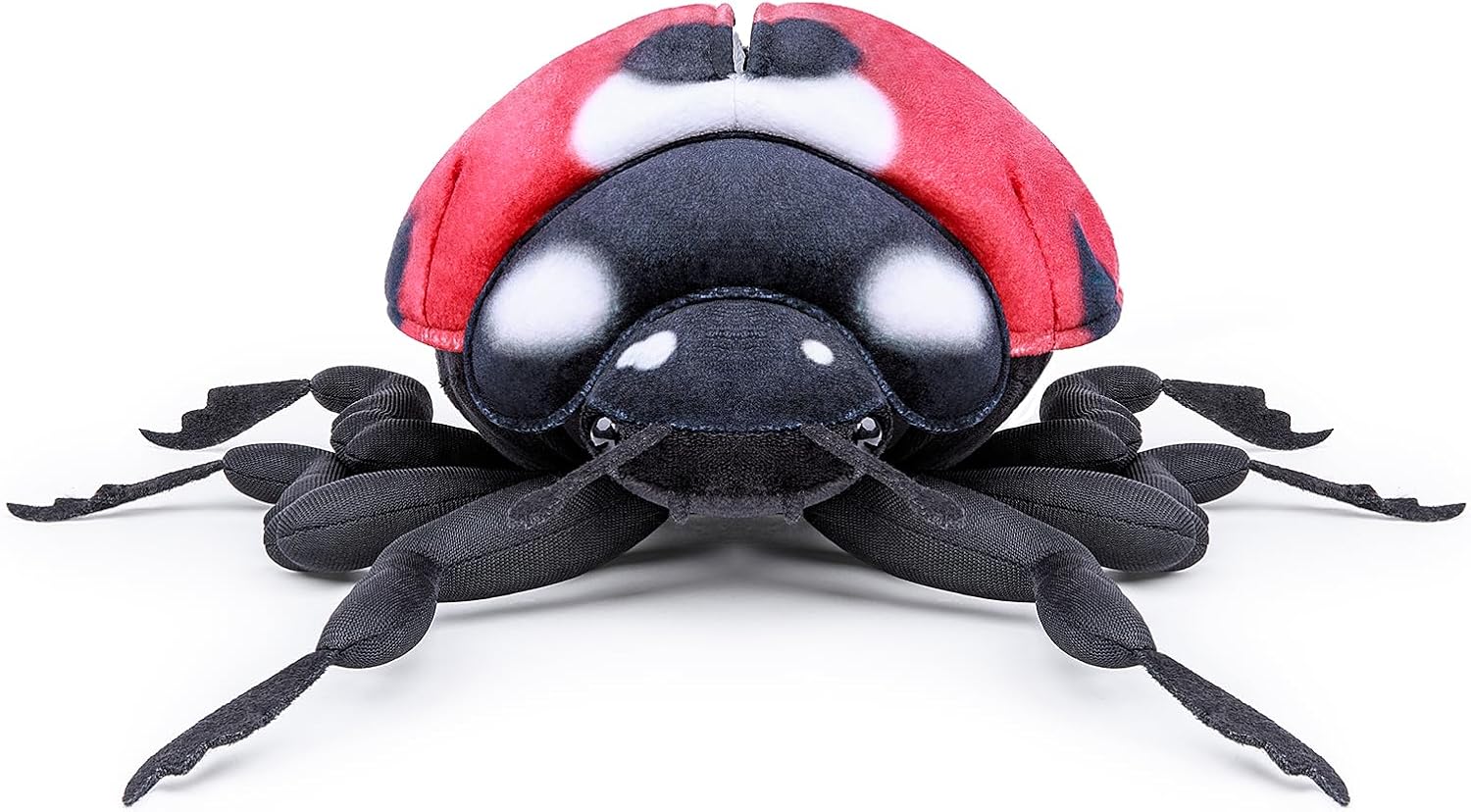 Detalle de Lilizzhoumax Ladybug Plush Toy 10inch: Realistic, Soft & Cuddly Beetle for Play, Décor and Gifting