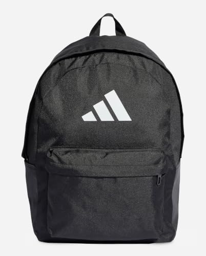 Thumbnail 6 de adidas Unisex - Adulto Classic 3Bars Backpack, Black/White, 27,5 L, Taglia Unica