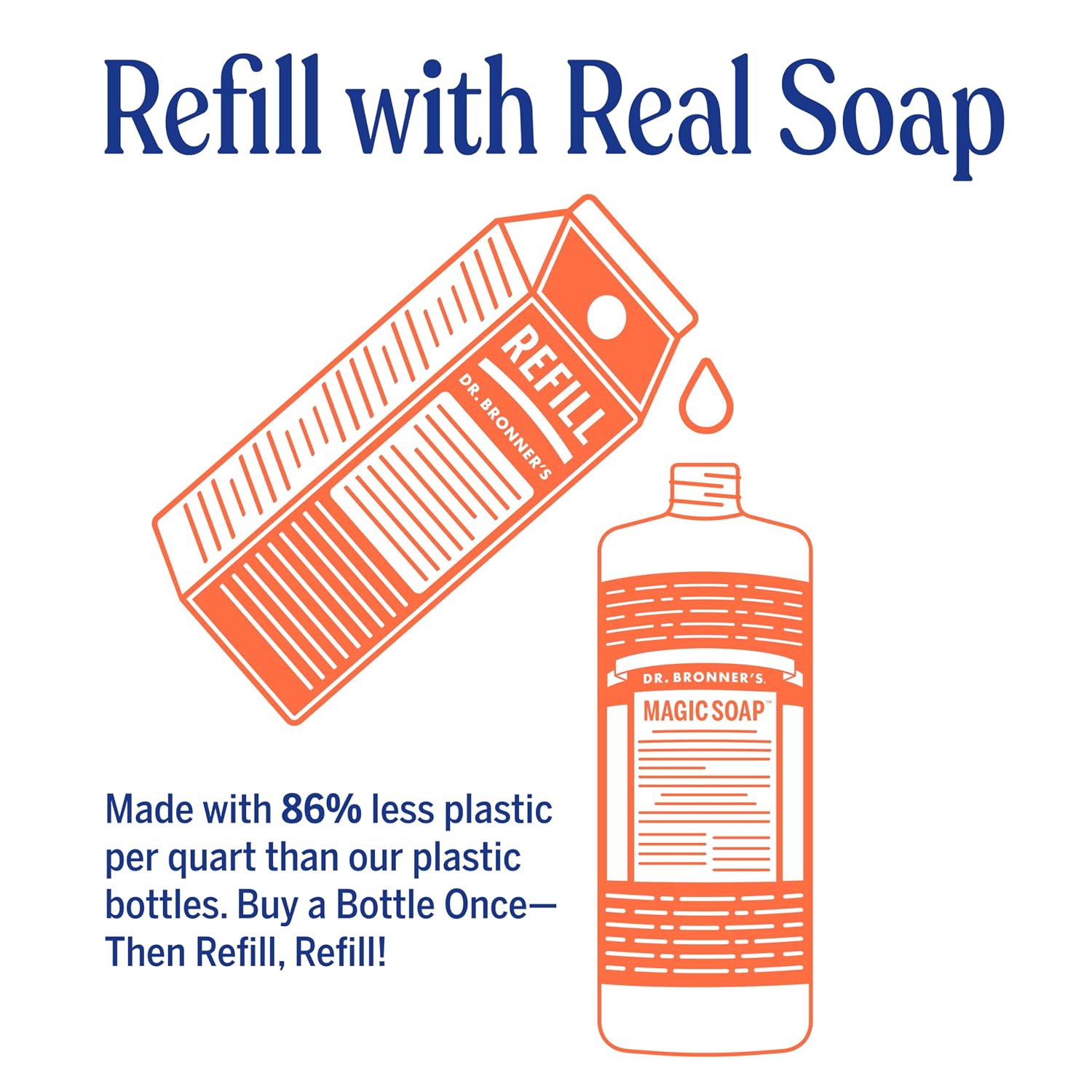 Thumbnail 1 de Dr. Bronner’s Tea Tree Pure-Castile Liquid Soap, 32 oz + Refill