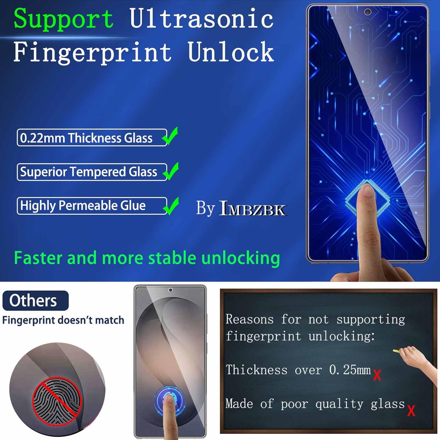 Thumbnail 4 de IMBZBK 3 Pack Screen Protector for Galaxy S26 Ultra 6.9 inch