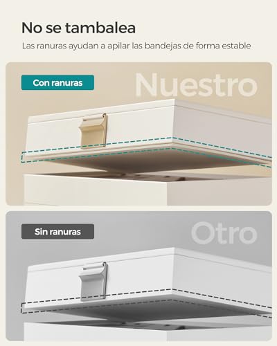 Thumbnail 3 de SONGMICS Caja Joyero Apilable de 6 Capas con Tapa de Cristal Transparente