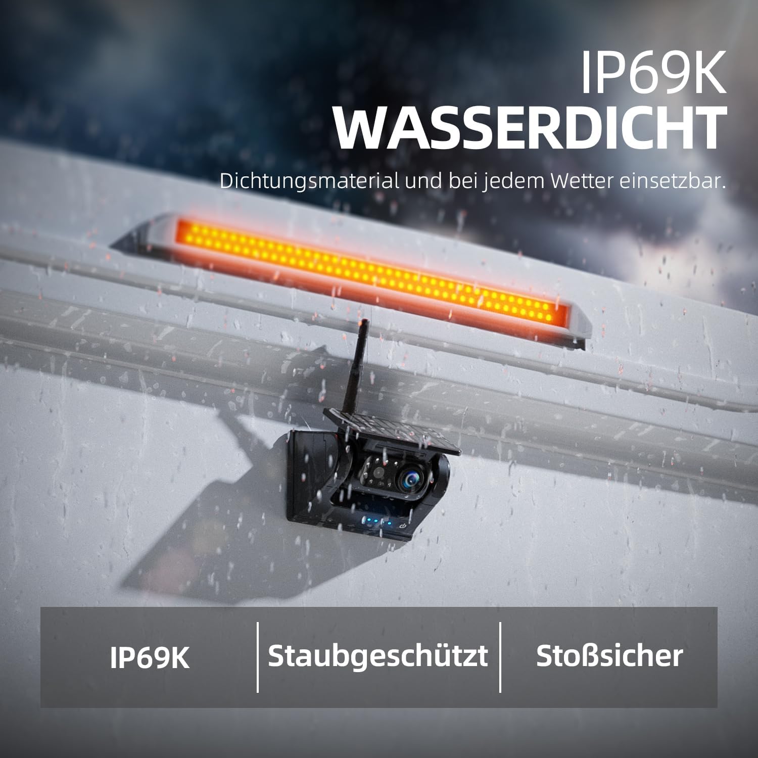 Thumbnail 3 de eRapta Solar Rückfahrkamera 5 Zoll Monitor