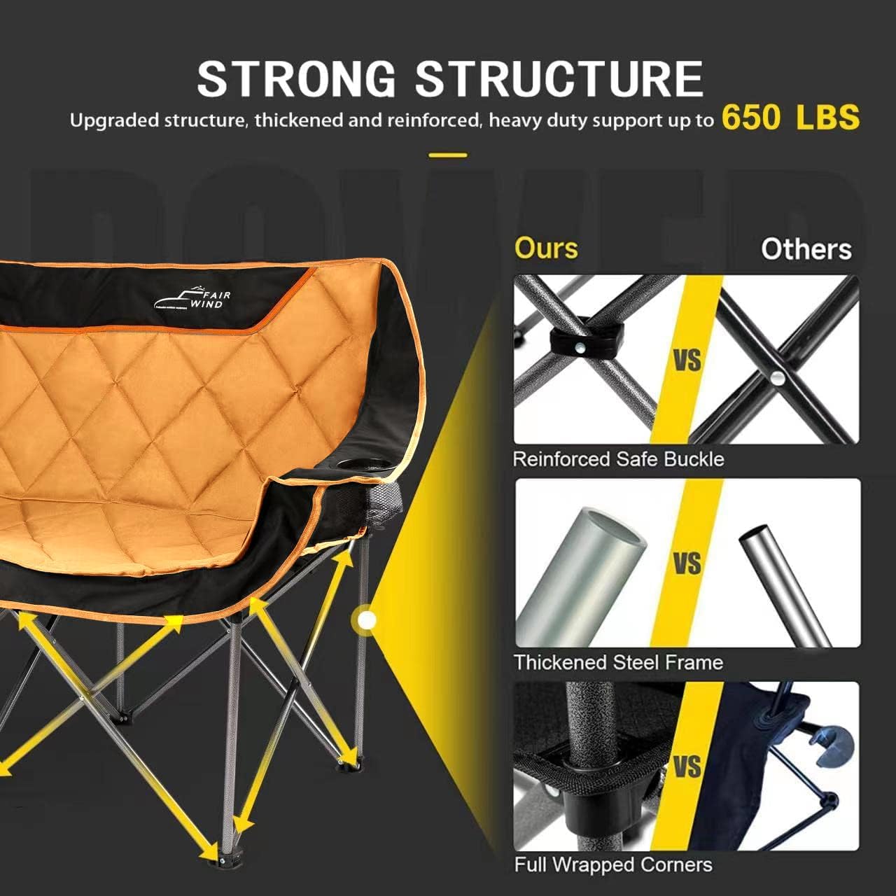 Thumbnail 5 de FAIR WIND Oversized Camping Chair