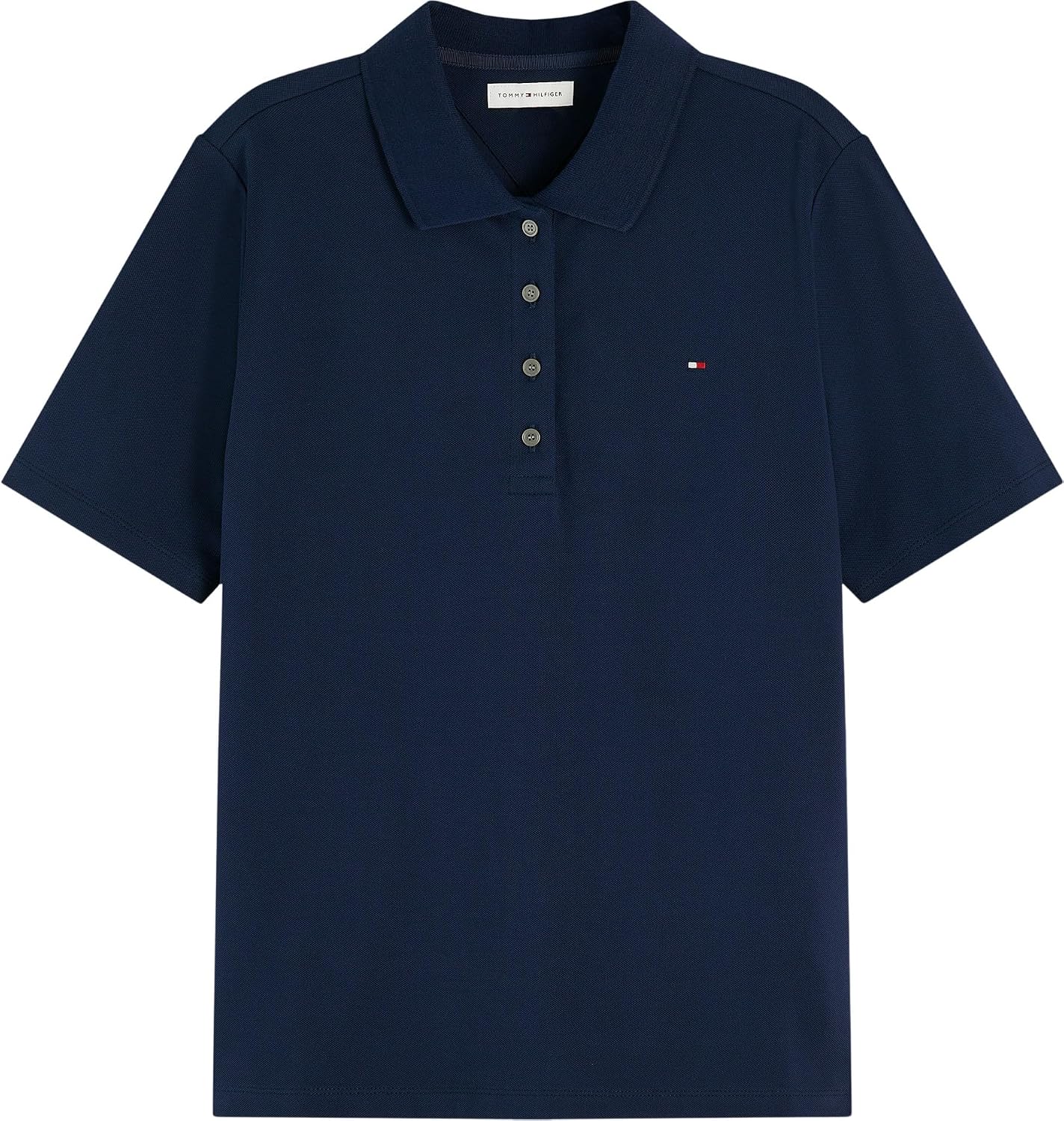 Detalle de Tommy Hilfiger Donna Polo Maniche Corte 1985: Maglietta Polo Piqué Regular Fit
