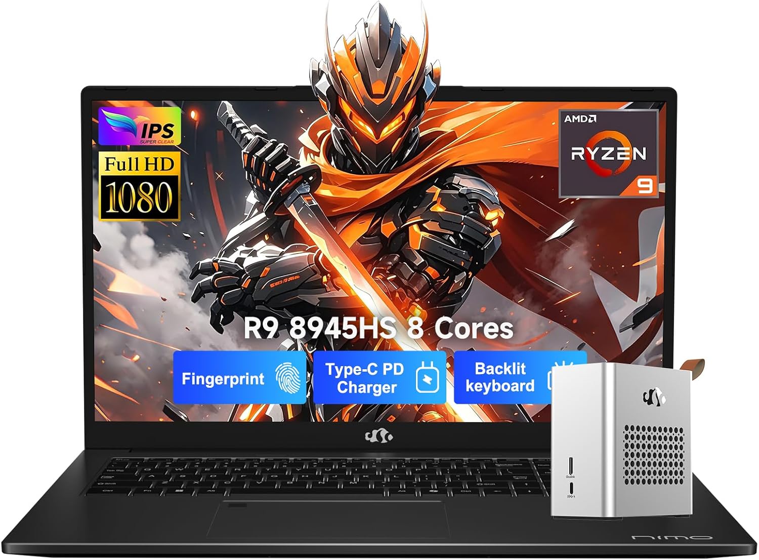 Detalle de NIMO Laptop Ryzen 9 8945HS