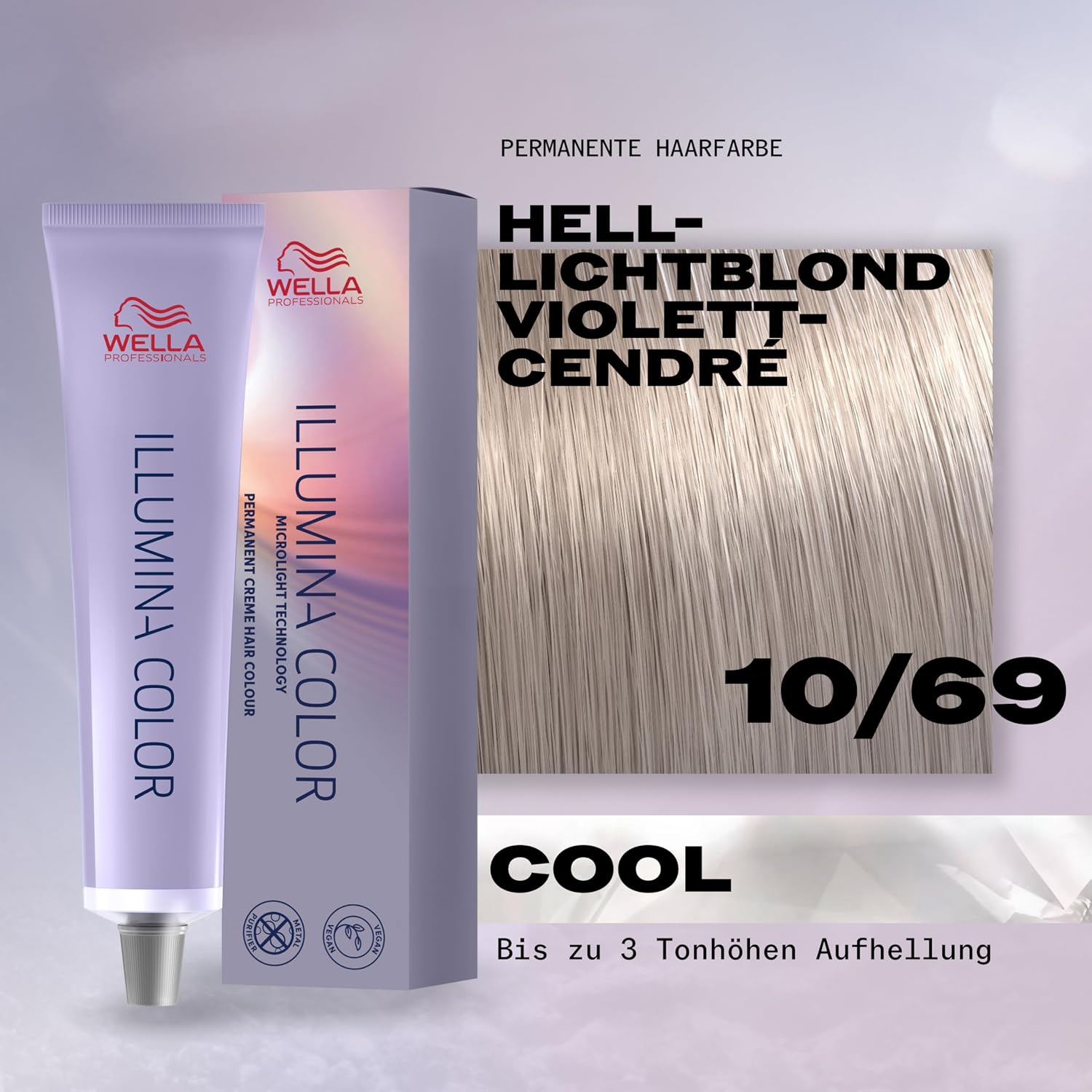 Detalle de Wella Permanent Hair Colour, Light Blonde, Vegan, Up to 100% Grey Coverage