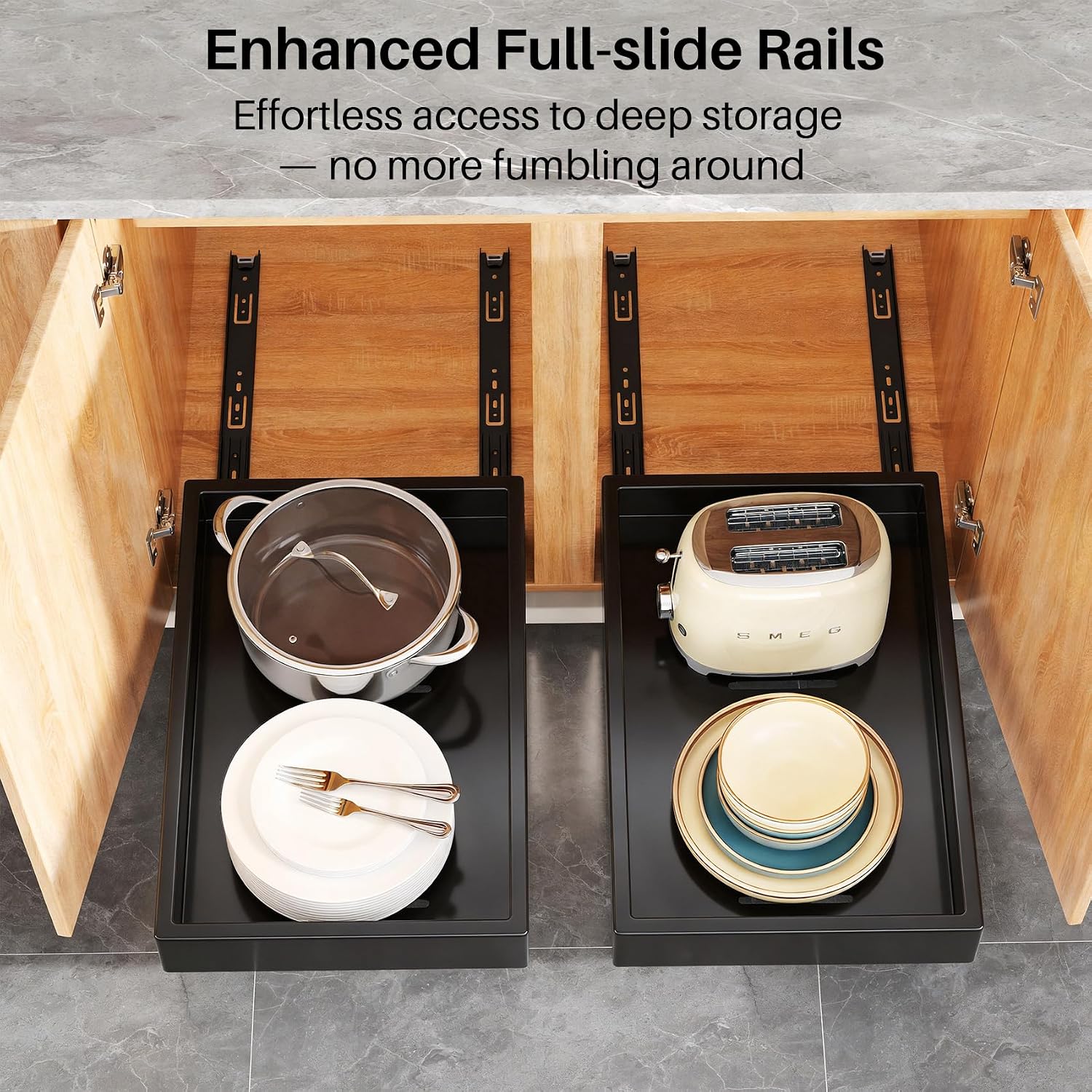 Thumbnail 3 de Pull-Out Cabinet Organizer 20-Inch Wide