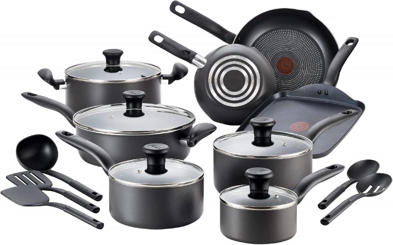 Detalle de T-fal Initiatives 18-Piece Cookware Set 350°F