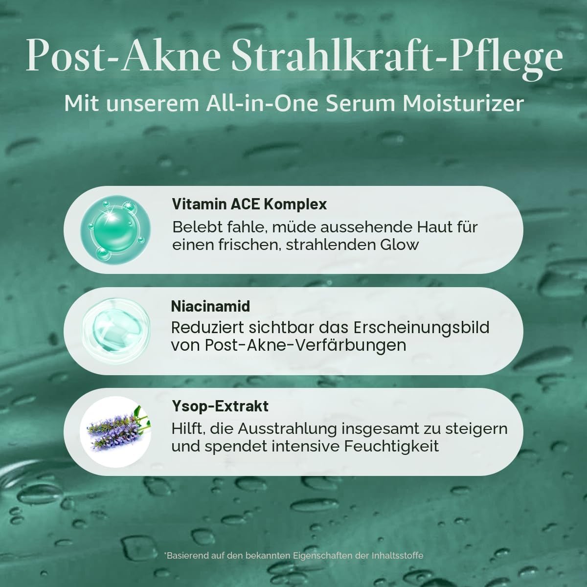 Detalle de Glow Hyssop Über Nacht Gesichtsmaskenserum – Tiefenhydration und Anti-Aging für Glass Skin