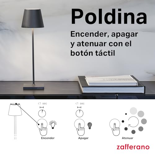Thumbnail 5 de Zafferano Poldina Pro: Lámpara de Mesa Recargable 🌟