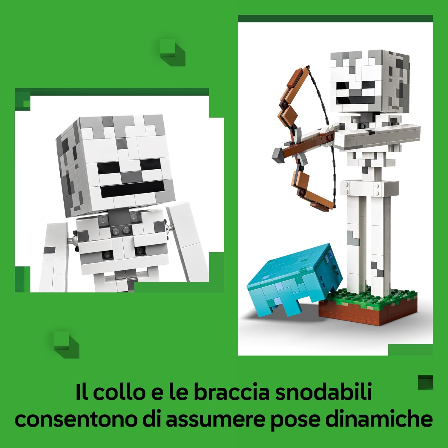 Detalle de LEGO Minecraft Lo Scheletro 21594 – Dettagli utili per una scelta informata