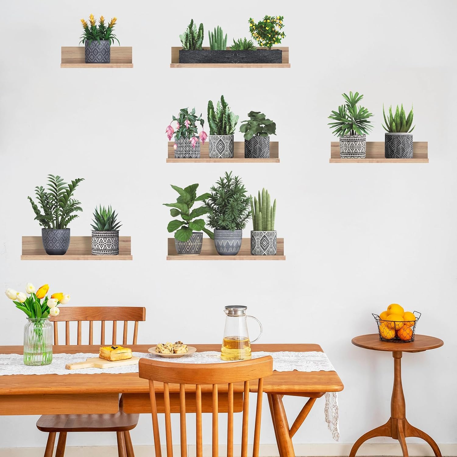 Detalle 1 de HLNIUC Plant Wall Decals, Vinyl