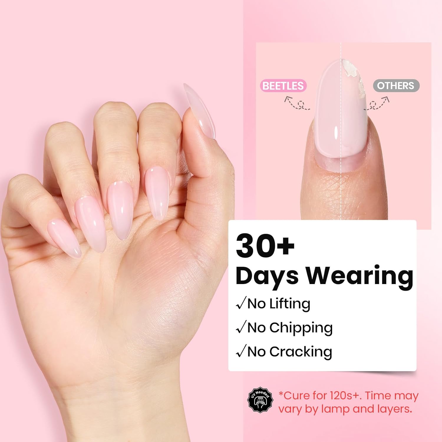 Thumbnail 5 de Beetles Builder Gel Nail Kit (Clear, Nude, Pink) — 9-in-1 hard gel for extensions & sculpting