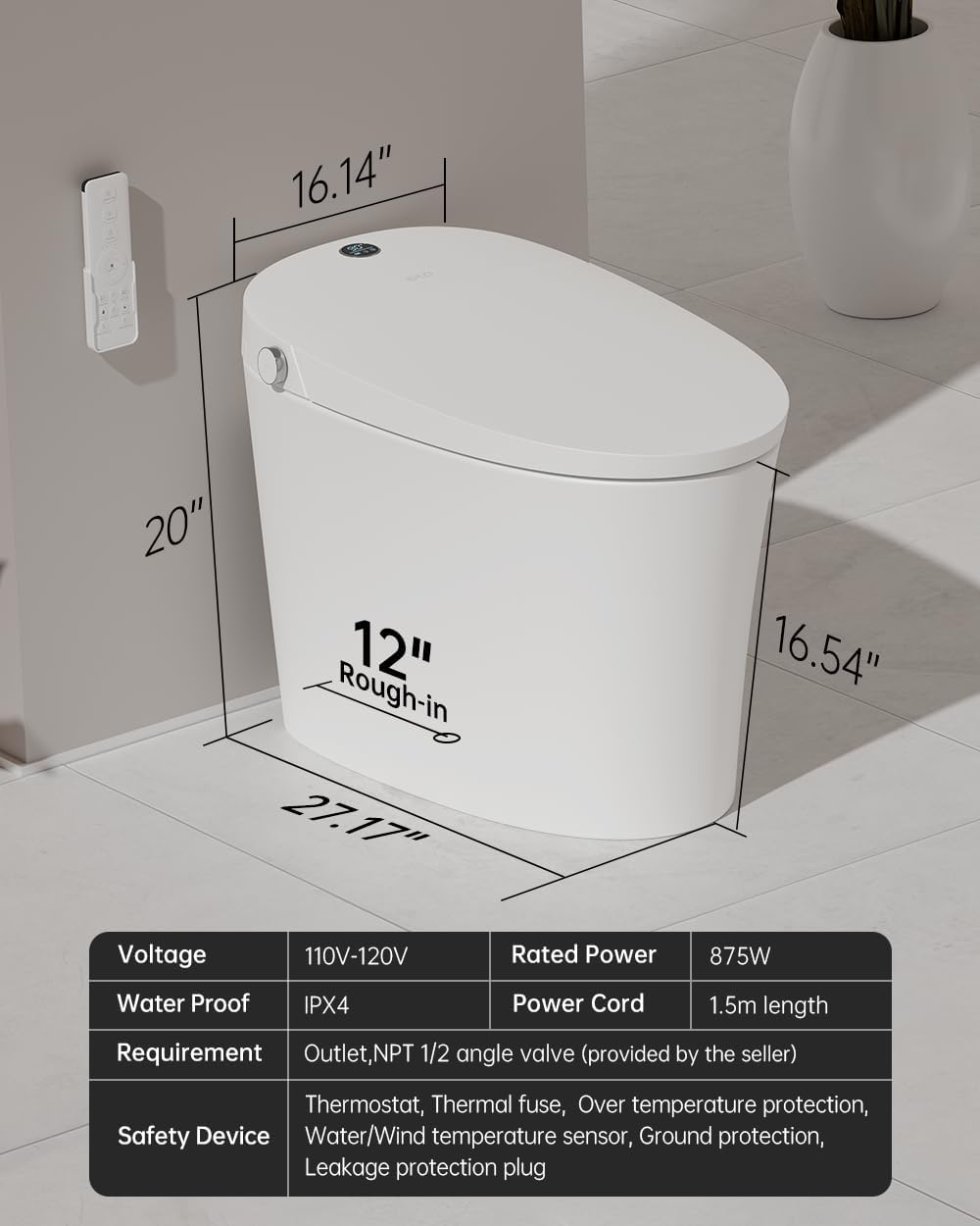 Thumbnail 6 de EPLO E18PRO Smart Toilet 17.4-inch 🚽