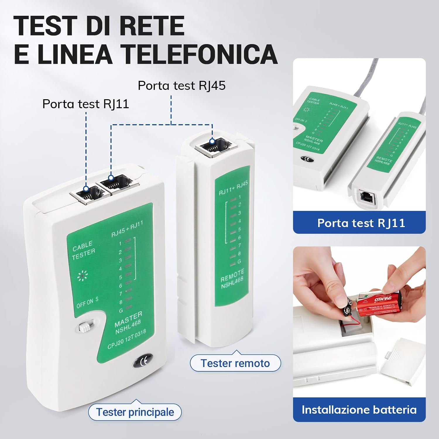 Detalle 2 de SGILE Kit di Attrezzi per Rete: Crimpatrice Pass-Through RJ45 e Set CAT6/7 Completo