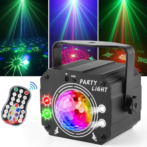 Lampe de Scène 3 en 1 Nauotk avec Télécommande – Boule Disco, Stroboscope et LED RVB