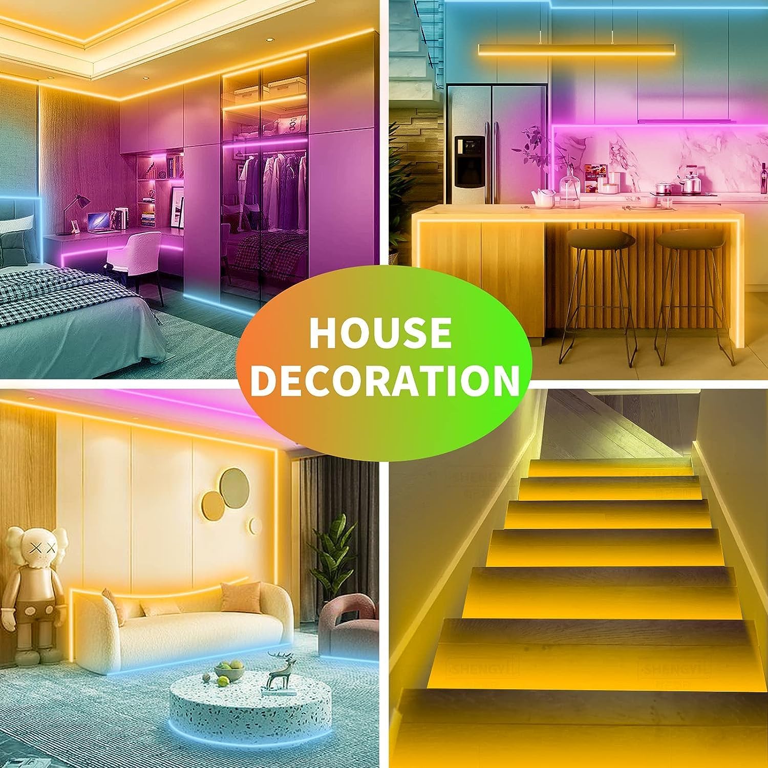 Thumbnail 4 de KSIPZE 30m LED Strip Lights RGB for Bedroom 🎛